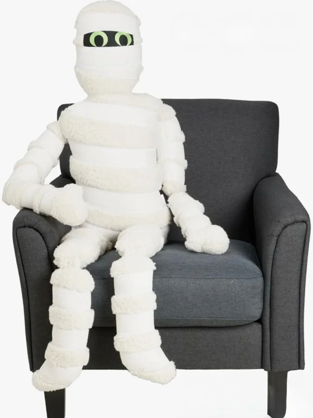 Isaac Mizrahi 5 Ft Life Size Mummy Plush Pillow Halloween Decor HTF Viral NEW